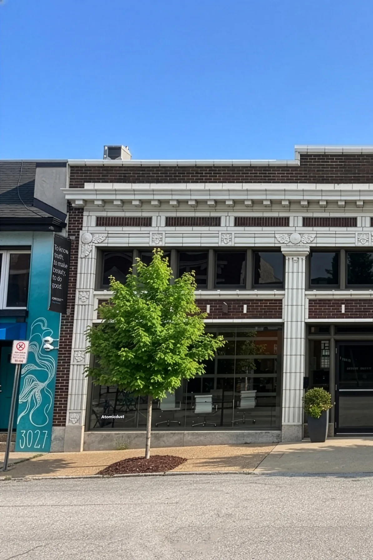 Exterior of the Atomicdust studio in St. Louis
