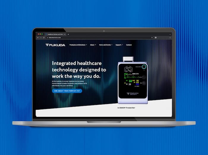 Fukuda Denshi Website Design by Atomicdust