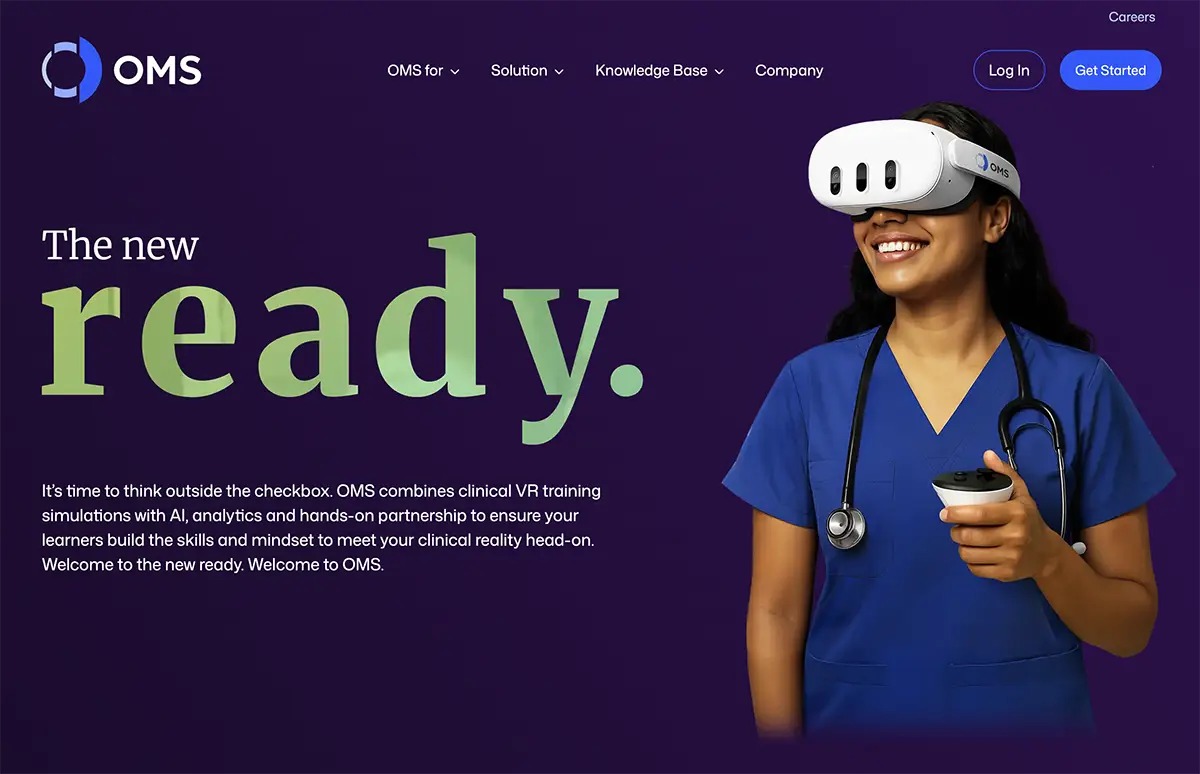 Oxford Medical Simulation website homepage