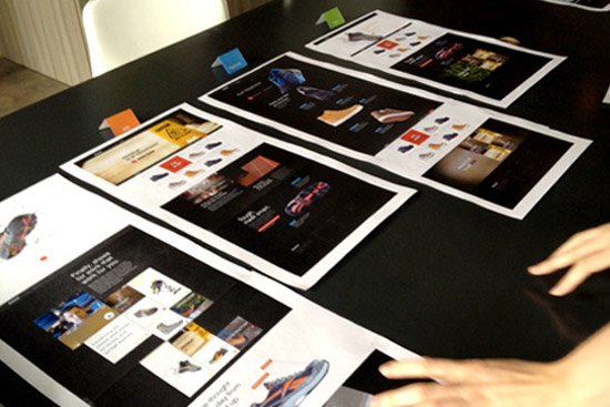Designer discusses the Reebok Work Website sitemap