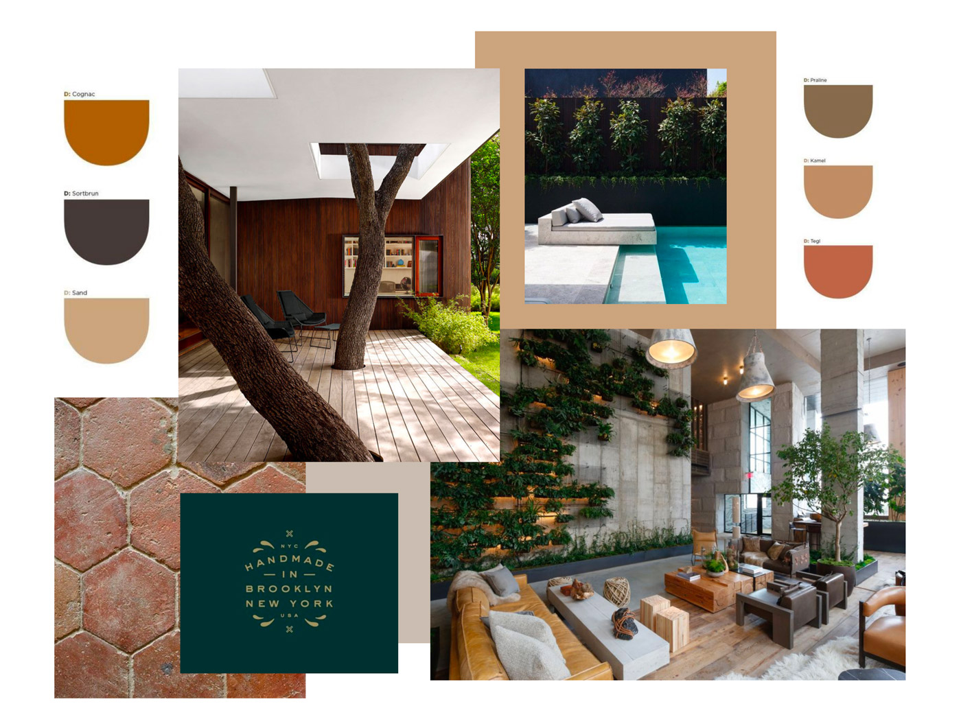 Mood board for the Terra residential development branding