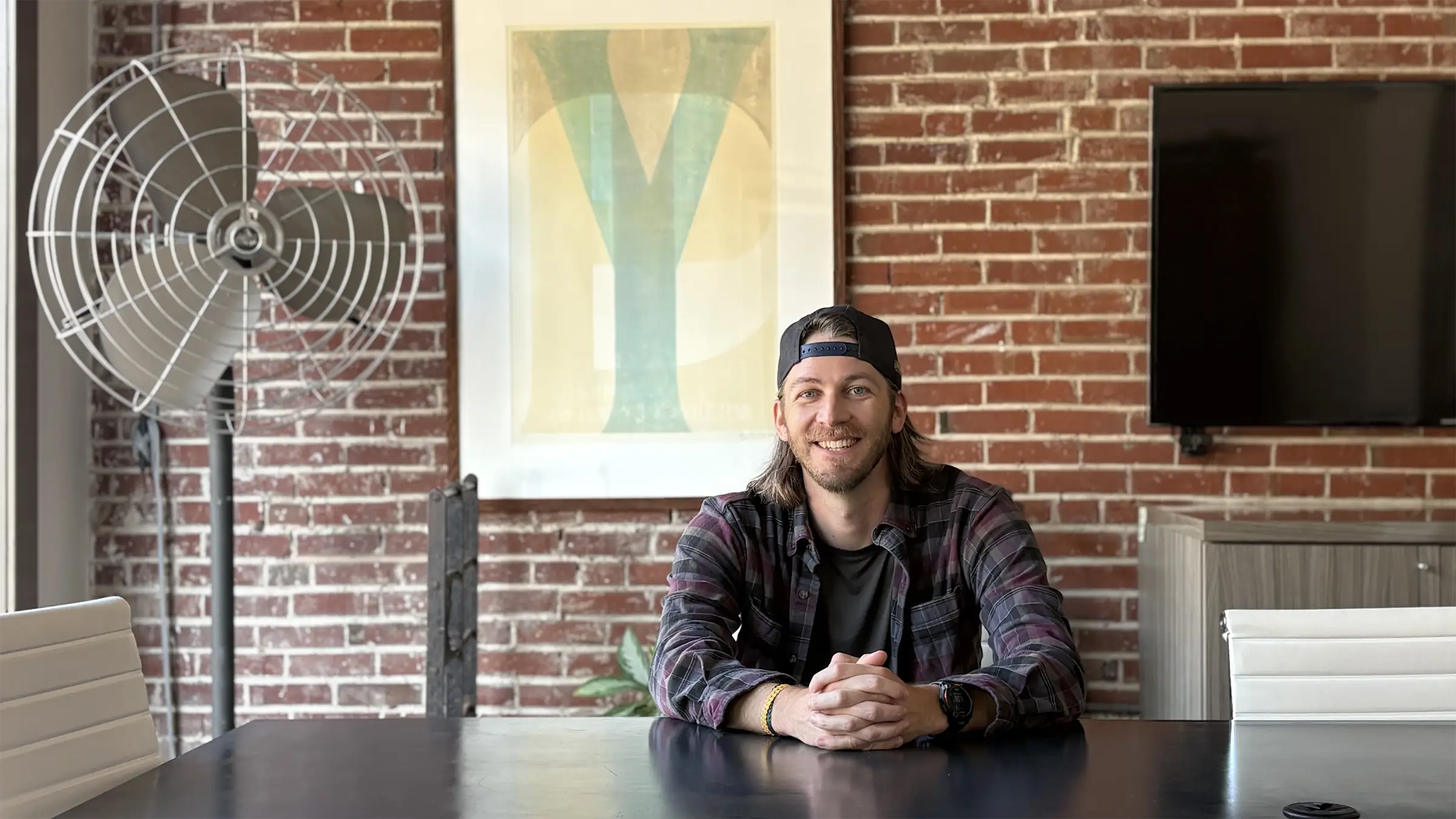 Digital Strategist Quinn Thompson in the Atomicdust office