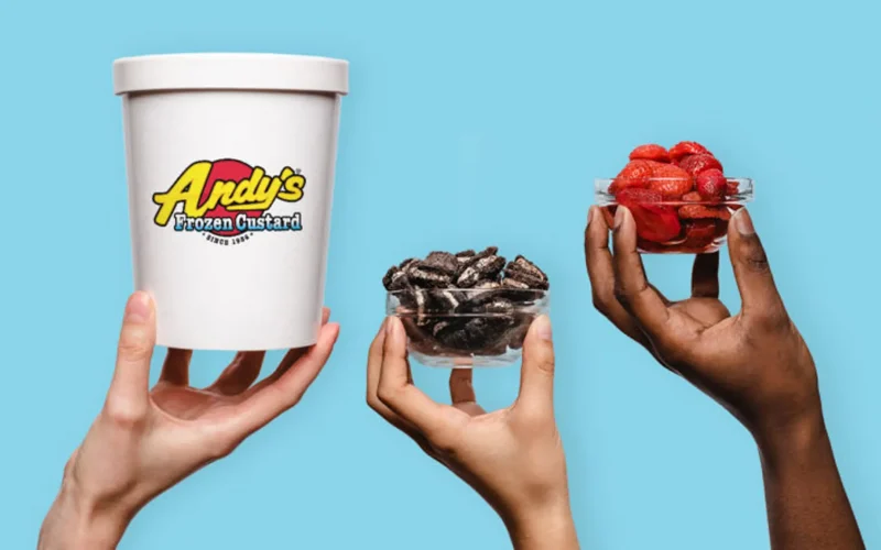 Elements of branding for Andy's Frozen Custard